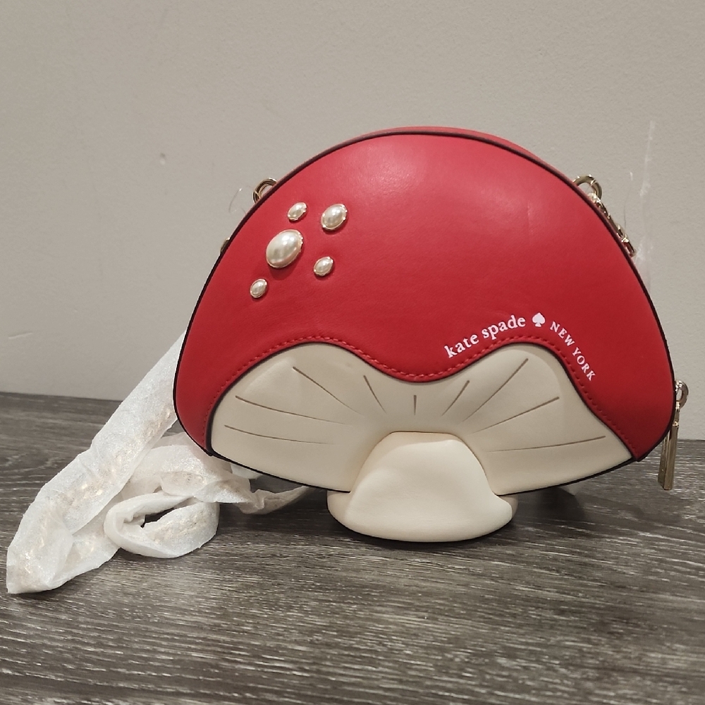 BNWT Kate Spade 3D Mushroom Pearl Detail KL919 Crossbody Bag
